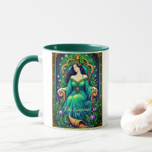 Caneca Ilustração de Carta de Tarot, A Imperatriz