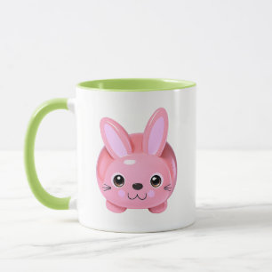 Caneca Ilustração de Coelho Fofo