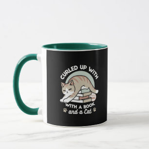 Caneca Ilustração de Gato do Livro ao Longo - Enrolada e 