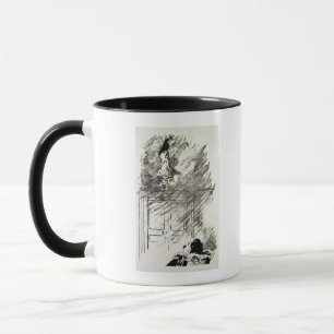 Caneca Ilustração de Manet   para 'o Raven