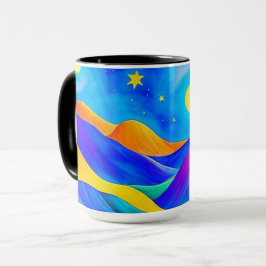 Caneca Ilustração de Paisagem