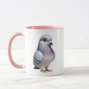 Caneca Ilustração de Pombo Fofo
