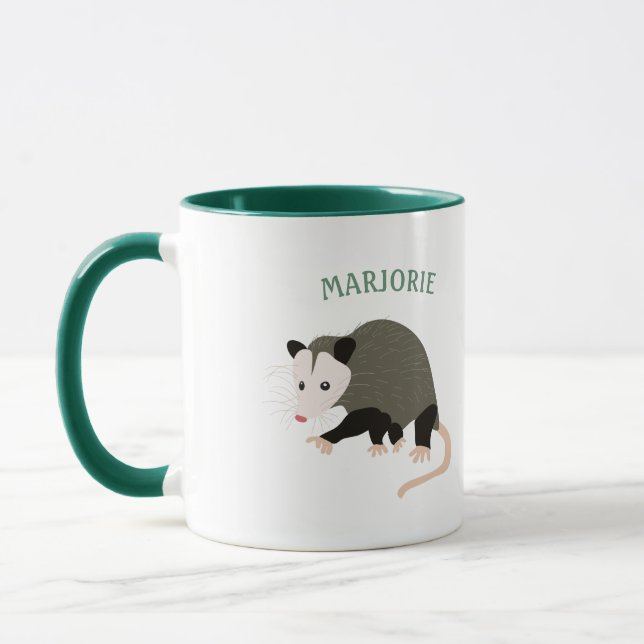Caneca Ilustração de Posso de Cuta Personalizada (Esquerda)