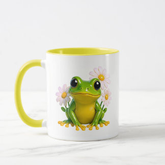 Caneca Ilustração de Rã Fofa