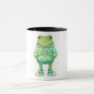 Caneca Ilustração de Sapo de Cute | Engraçada Coffee Mug