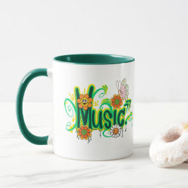 Caneca Ilustração de Tipografia de Boas Vibrações