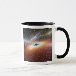 Caneca Ilustração de um buraco negro supermassive