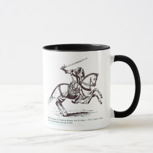 Caneca Ilustração de um cavaleiro Templar