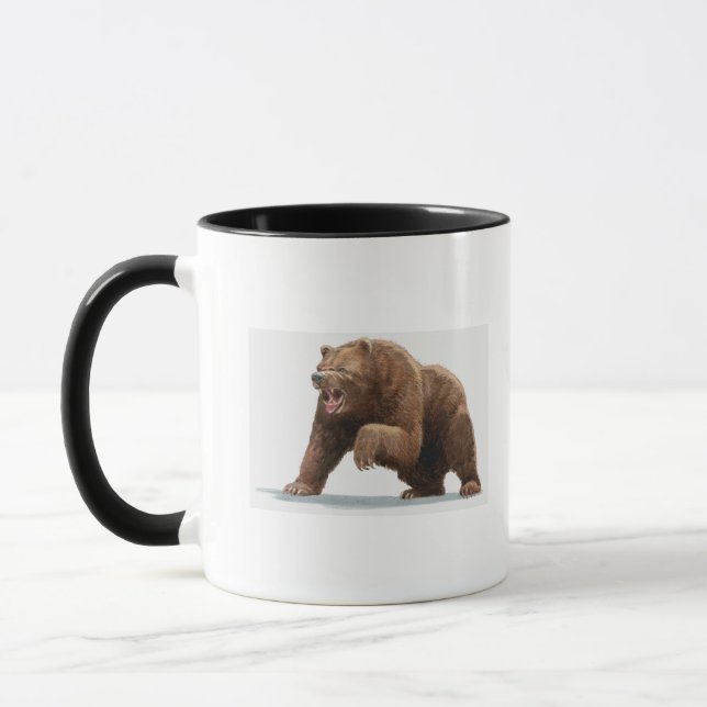 Caneca Ilustração de um urso de Brown (Esquerda)