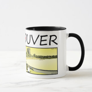 Caneca Ilustração de Vancôver - baía inglesa