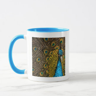 Caneca Ilustração do esplendor do pavão