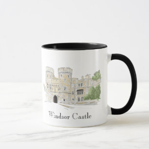 Caneca Ilustração do Landmark Icônico do Castelo de Winds