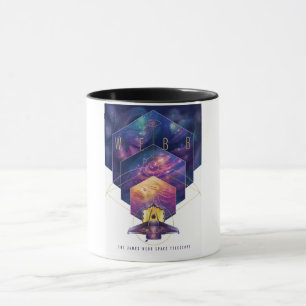 Caneca Ilustração do Telescópio Espacial James Webb