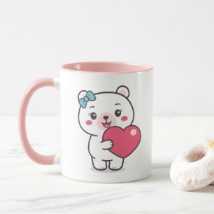 Caneca Ilustração do Urso de Teddy
