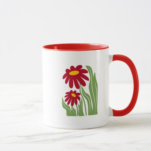Caneca Ilustração Floral (Direita)