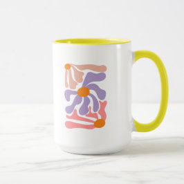 Caneca Ilustração Floral de Arte