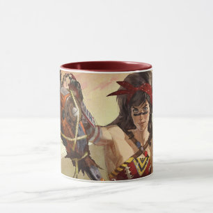 Caneca Ilustração Infinita de Mulher Maravilha Atômica de