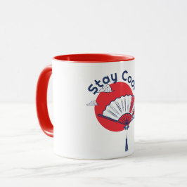 Caneca Ilustração Legal do ventilador | Texto personaliza