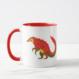 Caneca Ilustração Pangolin Watercolor