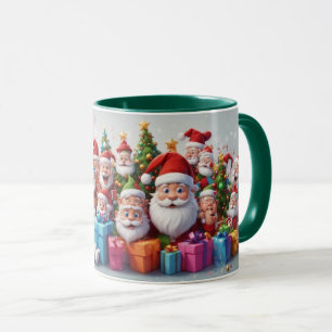 Caneca Ilustração Tema de Natal da Cartoon