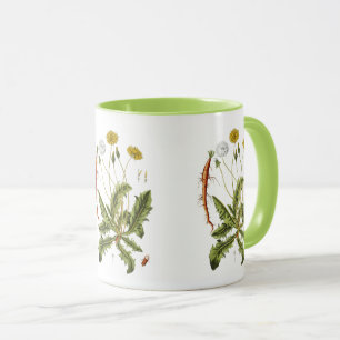 Caneca Ilustração Vintage Dandelion