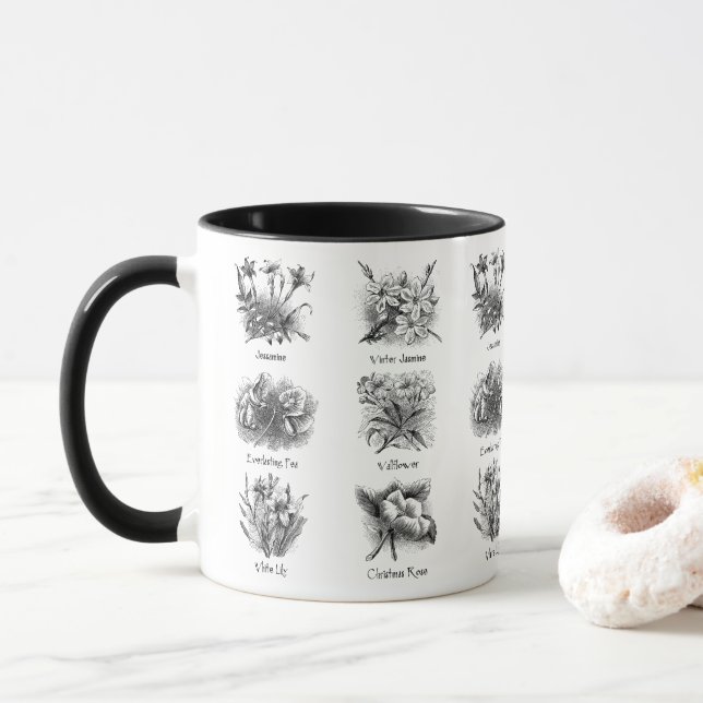 Caneca Ilustrações botânicas (Com Donut)