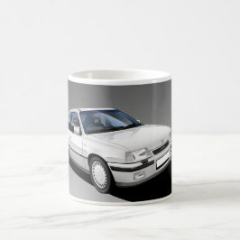 Caneca ilustrada do GTE de Vauxhall Astra carro