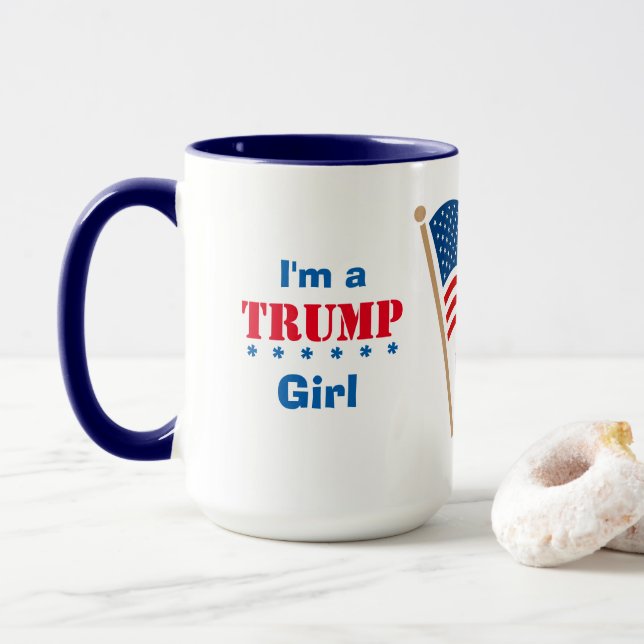 Caneca I'm A Trump Girl USA  (Com Donut)