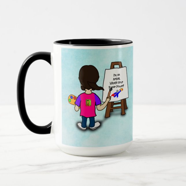 Caneca i'M AN ARTIST...TEMPLATE, personalize, (Esquerda)
