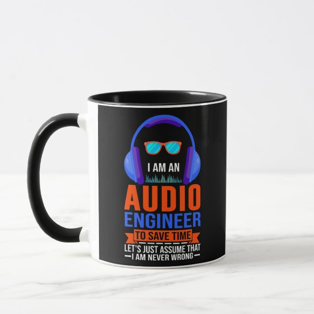 Caneca I'm an Audio Engineer Sound Mixer Guy Audio Tech (Esquerda)