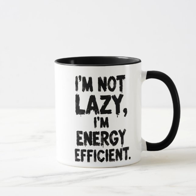 Caneca I'm Not Lazy, I'm Energy Efficient coffee mug (Direita)