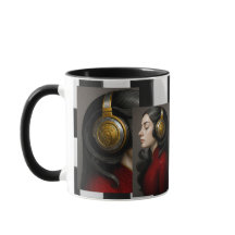 Image surréaliste femme et musique