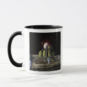 Caneca Imagem artística de uma nova nave espacial para a 