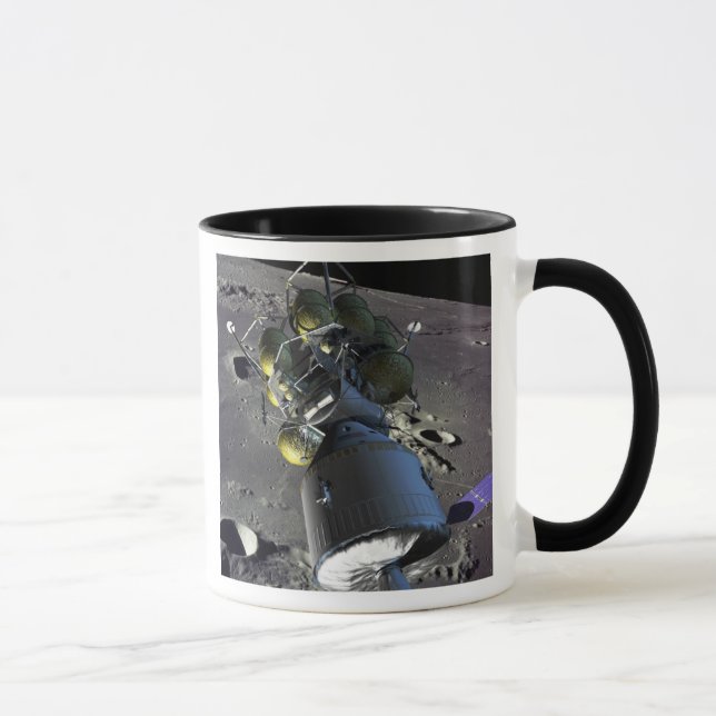 Caneca Imagem artística de uma nova nave espacial para a  (Direita)