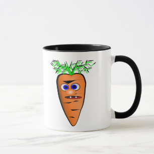 Caneca Imagem de Vegetal Cenoura de Desenho Animado