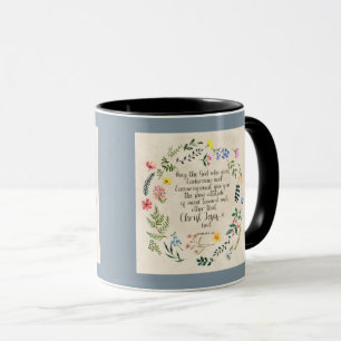 Caneca Imagem do versículo da Bíblia de Romanos 15:5