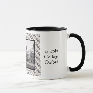Caneca Imagem do vintage, faculdade de Lincoln, Oxford