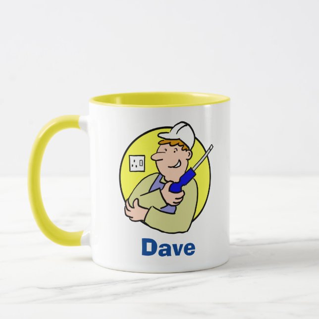Caneca Imagem Eletrônica com Nome Café (Esquerda)