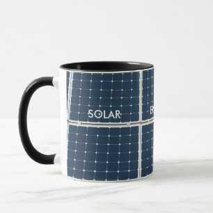 Caneca Imagem engraçada de um painel de energia solar