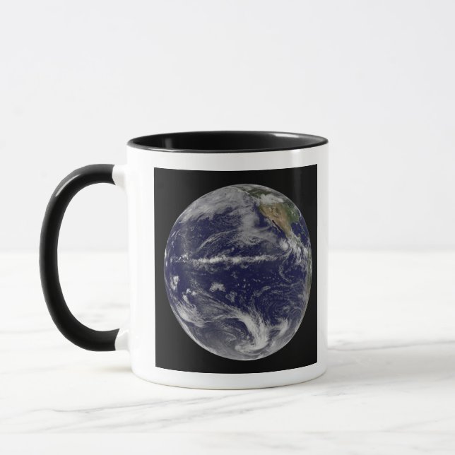 Caneca Imagem satélite da Terra (Esquerda)