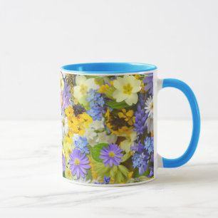 Caneca imagens com flores