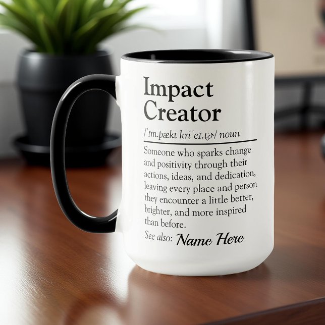 Caneca Impact Creator Personalized Appreciation Gift (Criador carregado)