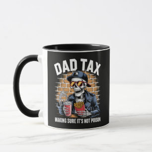 Caneca Imposto do Papai Garantindo que não é Esqueleto En