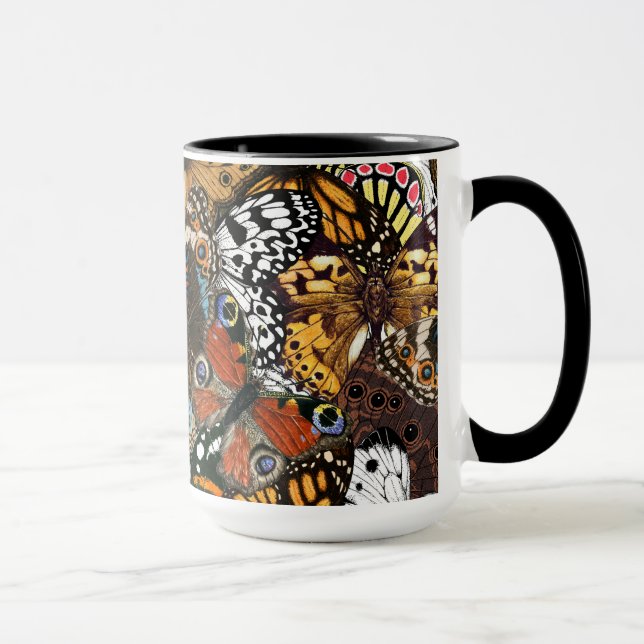 Caneca Impressão animal. Asas de borboleta. (Direita)