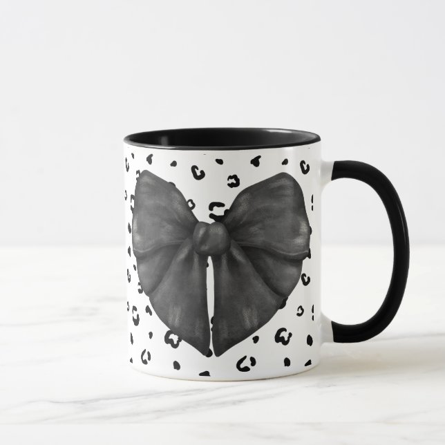 Caneca Impressão-Arco Negra-Leopardo- (Direita)