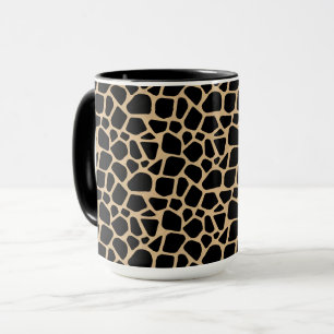 Caneca Impressão Black Brown Giraffe