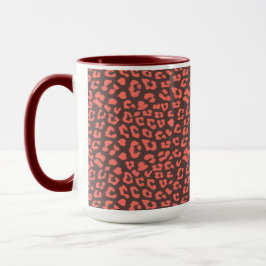 Caneca Impressão Coral Brown Leopardo