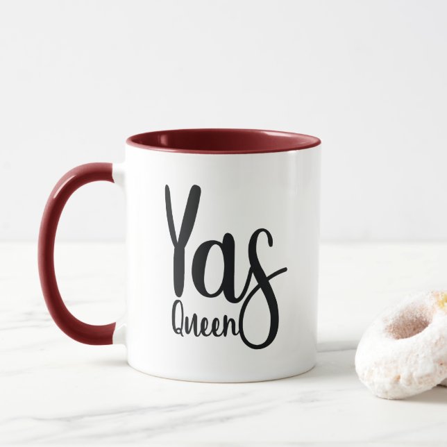 Caneca Impressão da rainha de Yas (Com Donut)
