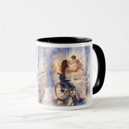 Caneca Impressão de Arte em Aquarela da Promessa da Mãe