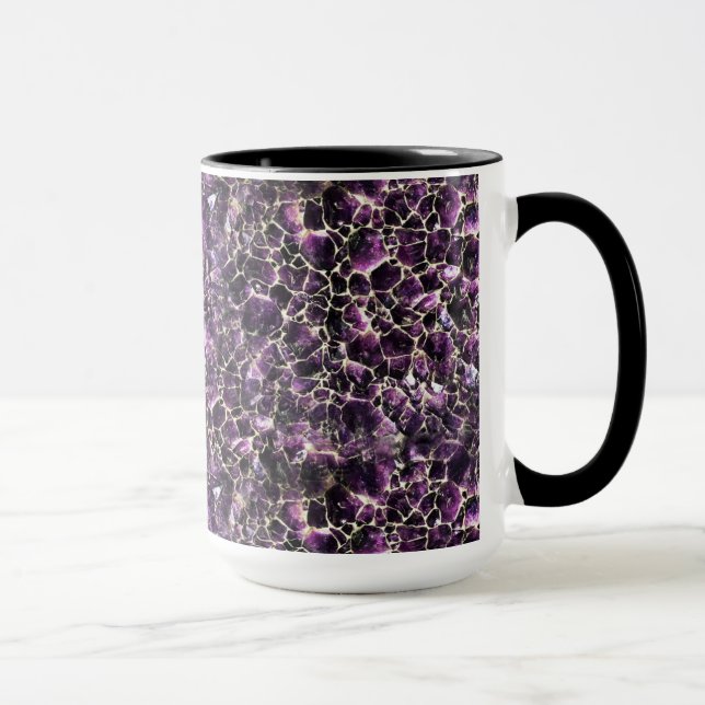 Caneca Impressão de Cristal de Pedra Preciosa Âmbar Viole (Direita)